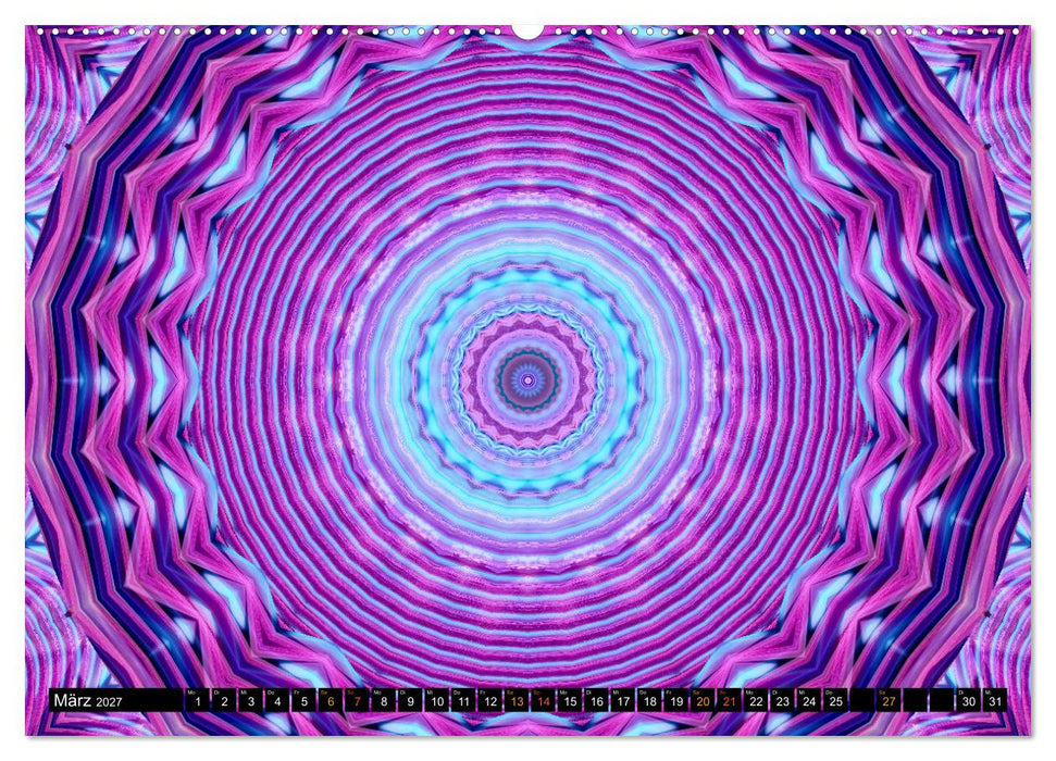 Energie - Mandalas, Spiritualität durch die Farbe Lila (CALVENDO Wandkalender 2027)