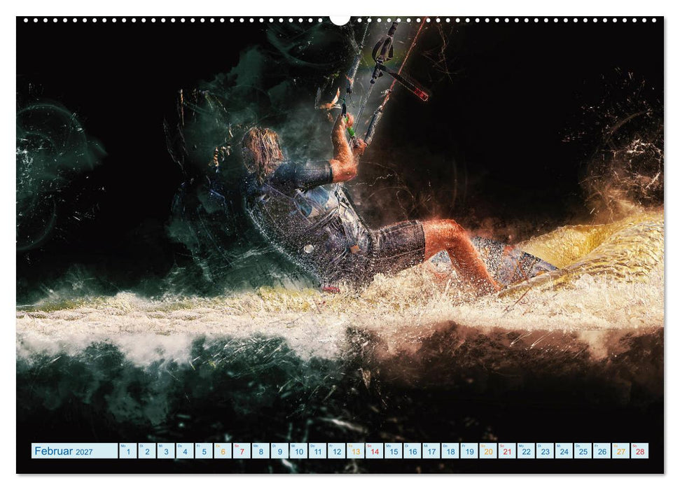 Kitesurfen extrem cool (CALVENDO Wandkalender 2027)