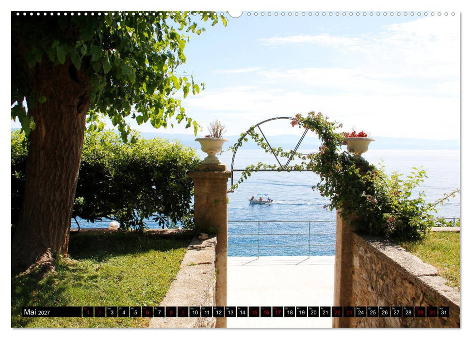 Kroatische Adria - Von Opatija bis Krk (CALVENDO Premium Wandkalender 2027)