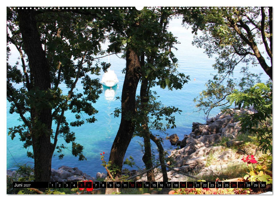 Kroatische Adria - Von Opatija bis Krk (CALVENDO Premium Wandkalender 2027)