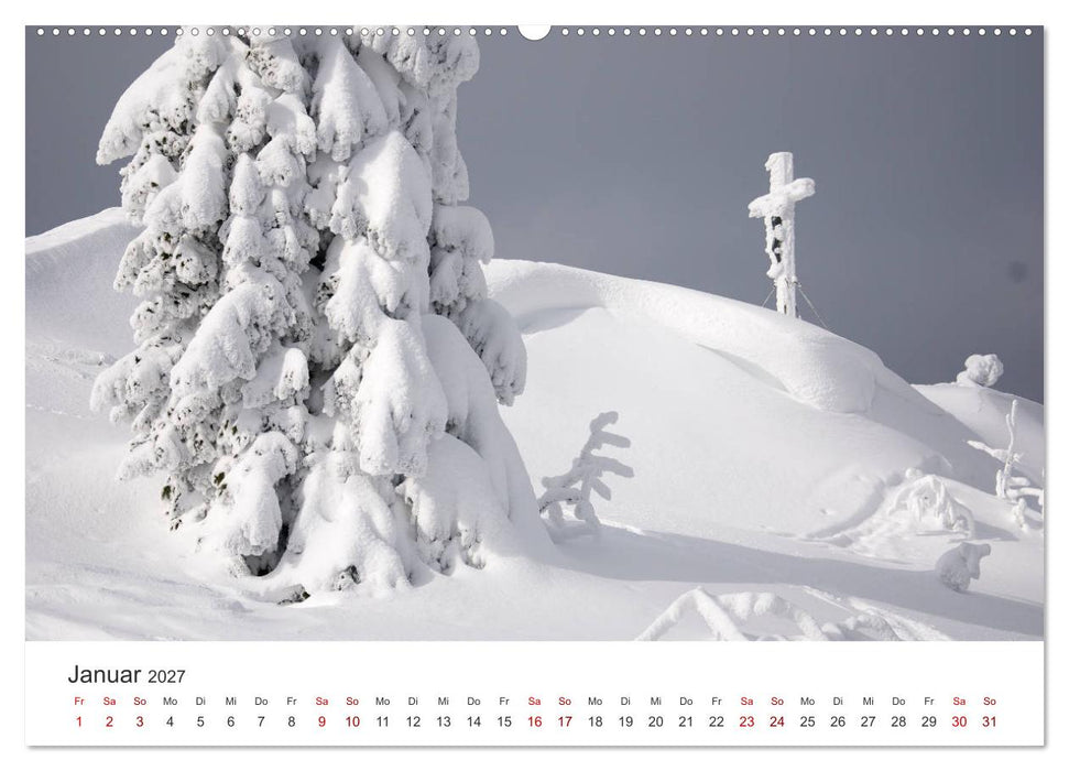 Gipfelkreuze im Böhmerwald (CALVENDO Wandkalender 2027)