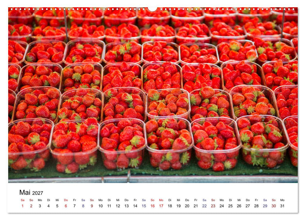 Marché hebdomadaire - Ein Rundgang über einen französischen Wochenmarkt (CALVENDO Wandkalender 2027)