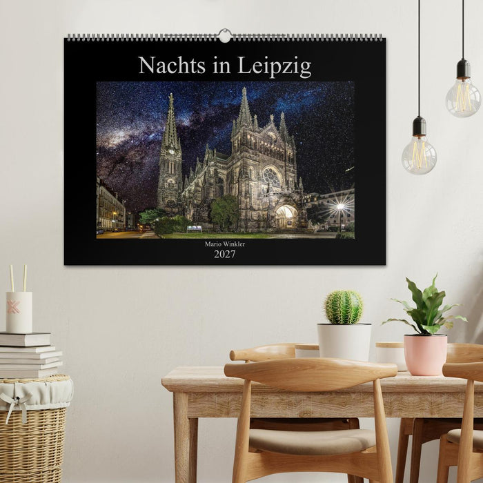 Nachts in Leipzig (CALVENDO Wandkalender 2027)