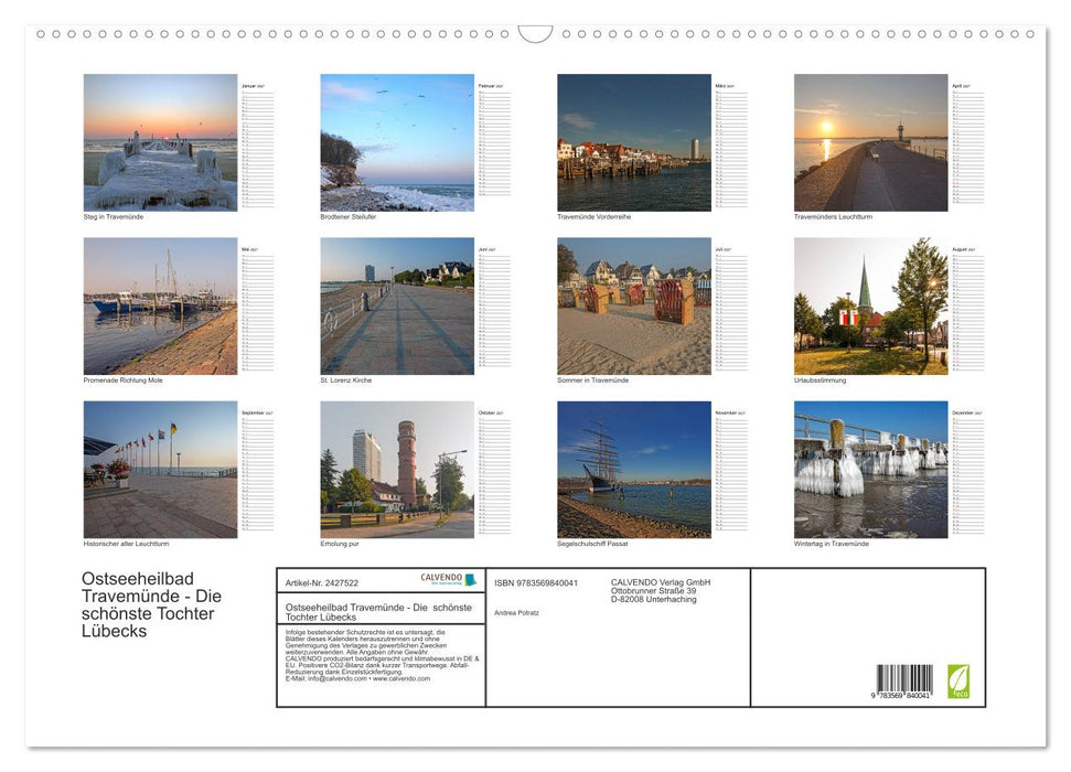 Ostseeheilbad Travemünde - Die schönste Tochter Lübecks (CALVENDO Wandkalender 2027)