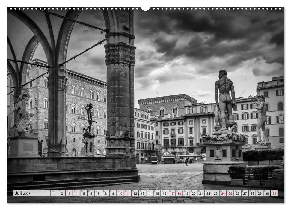 FLORENZ Monochrome Impressionen (CALVENDO Premium Wandkalender 2027)
