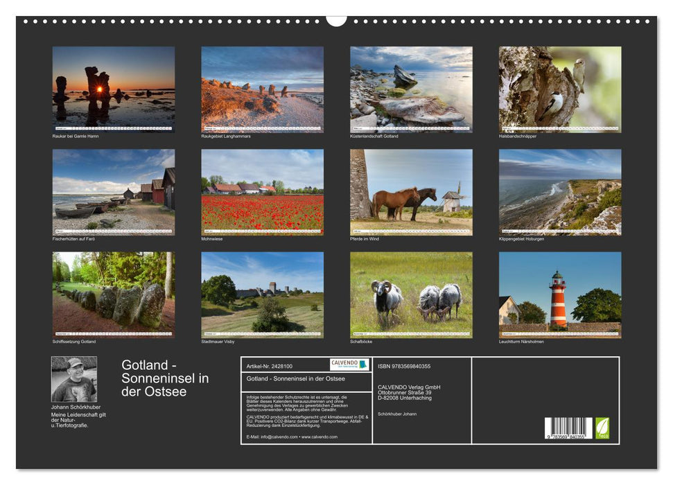 Gotland - Sonneninsel in der Ostsee (CALVENDO Wandkalender 2027)