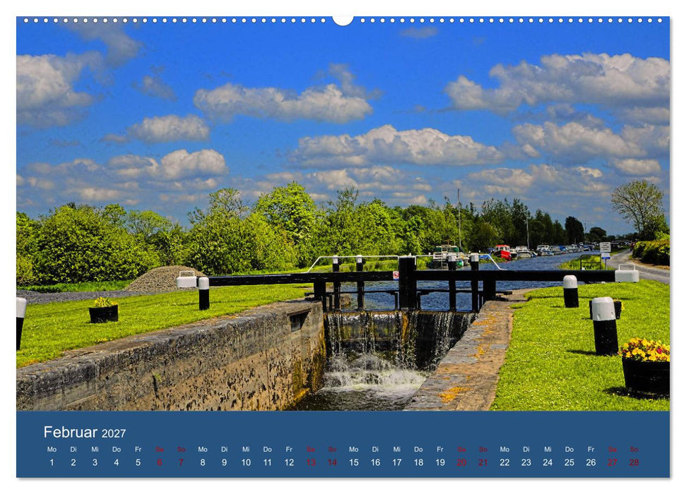 Auf dem Shannon - Mit dem Boot durch Irland (CALVENDO Wandkalender 2027)