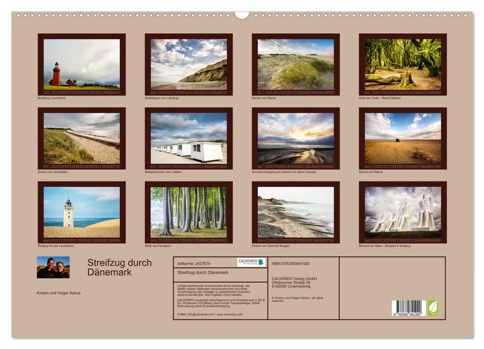 Streifzug durch Dänemark (CALVENDO Wandkalender 2027)