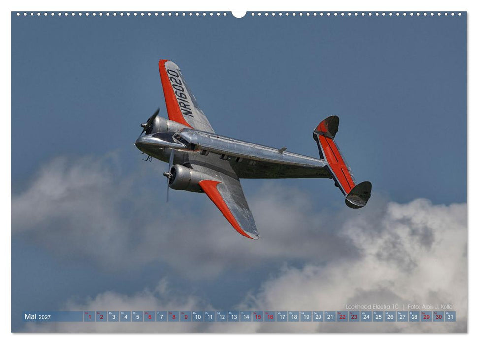 Historische Propellerflugzeuge (CALVENDO Wandkalender 2027)