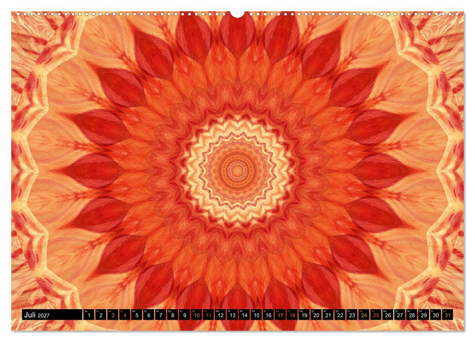 Energie - Mandalas in orange (CALVENDO Premium Wandkalender 2027)