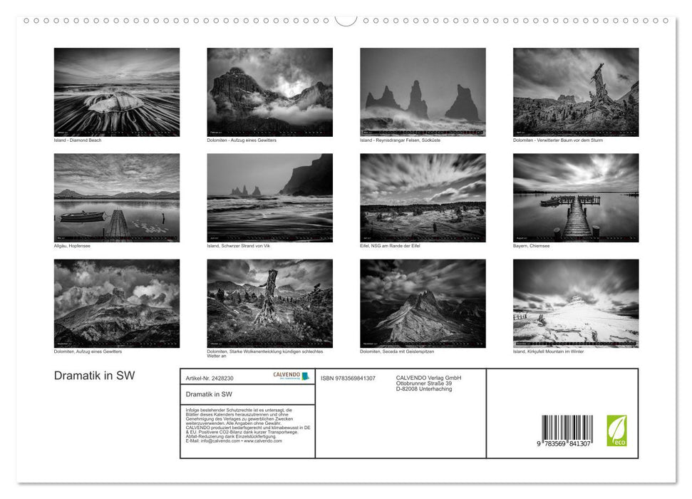 Dramatik in SW (CALVENDO Premium Wandkalender 2027)