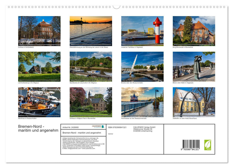 Bremen-Nord - maritim und angenehm (CALVENDO Premium Wandkalender 2027)