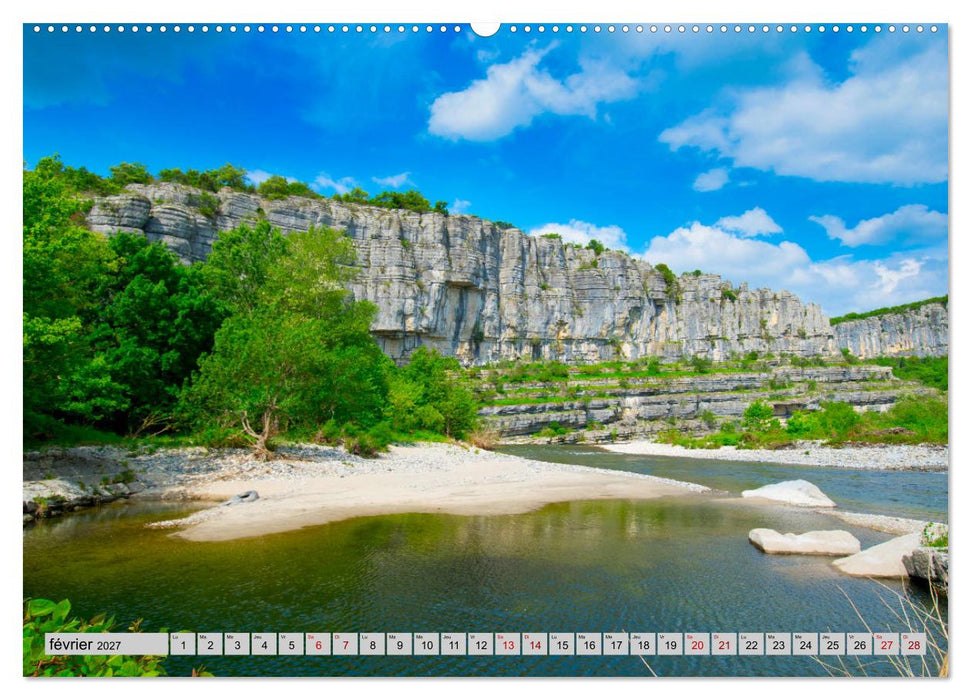 La beauté de l'Ardèche (CALVENDO Calendrier mensuel 2027)