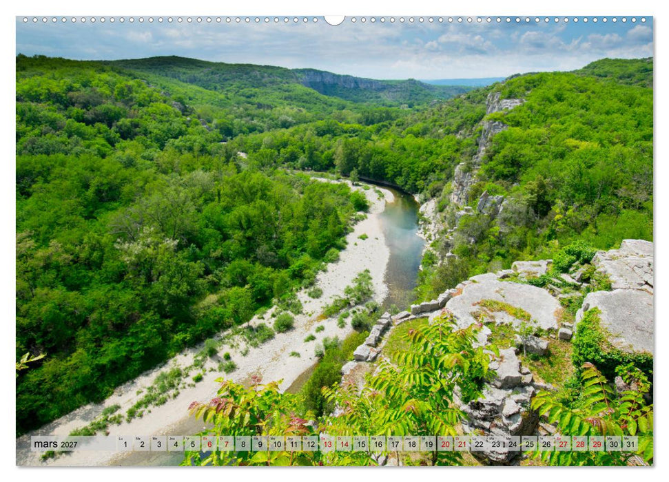 La beauté de l'Ardèche (CALVENDO Calendrier mensuel 2027)