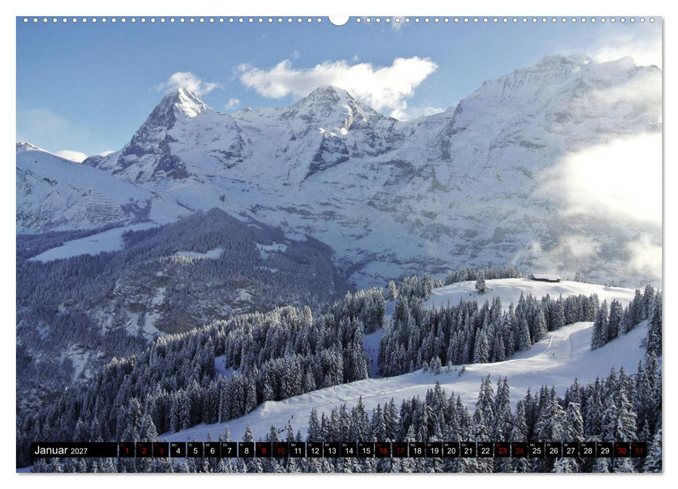 Eiger, Mönch und Jungfrau 2027 (CALVENDO Premium Wandkalender 2027)
