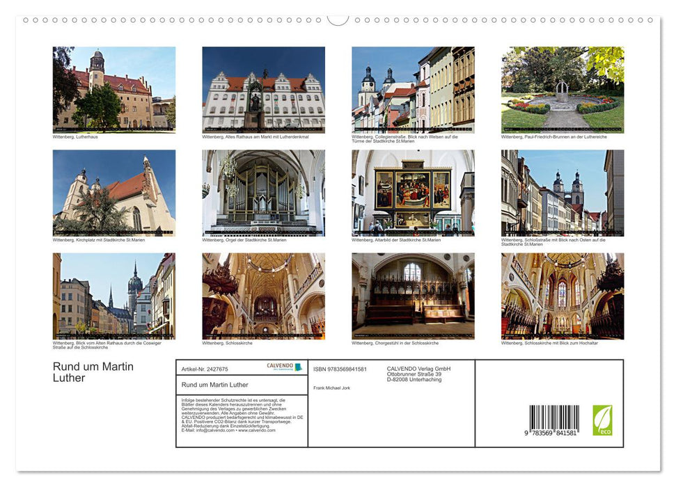 Rund um Martin Luther (CALVENDO Premium Wandkalender 2027)