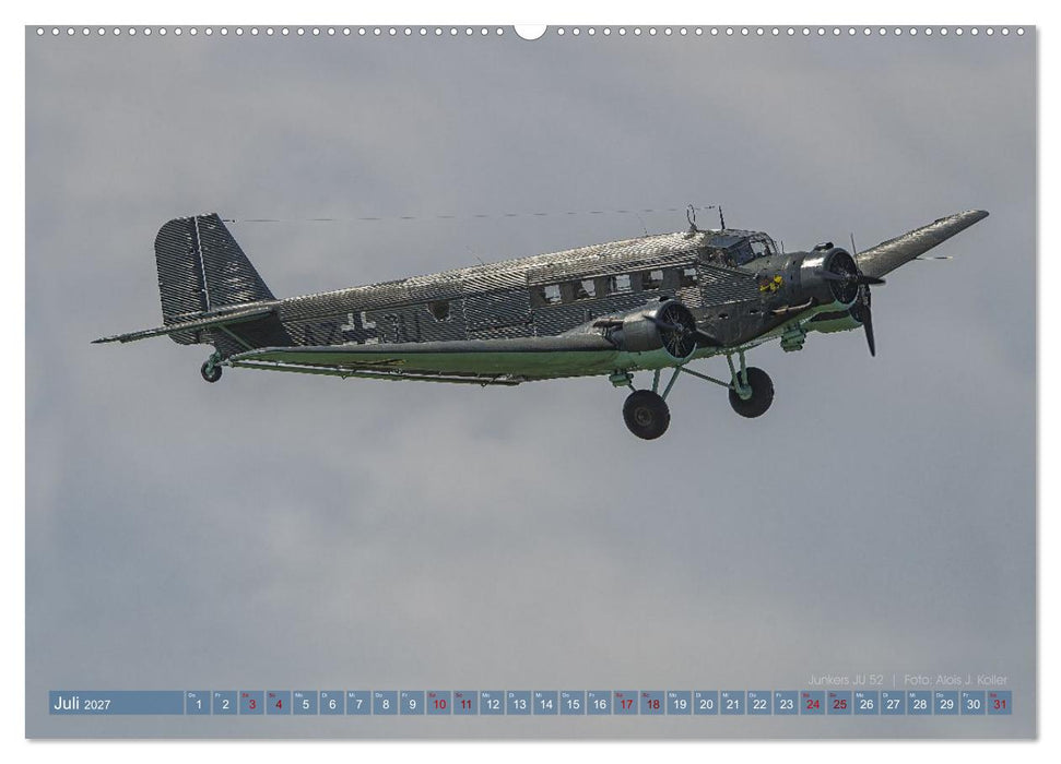 Historische Propellerflugzeuge (CALVENDO Premium Wandkalender 2027)