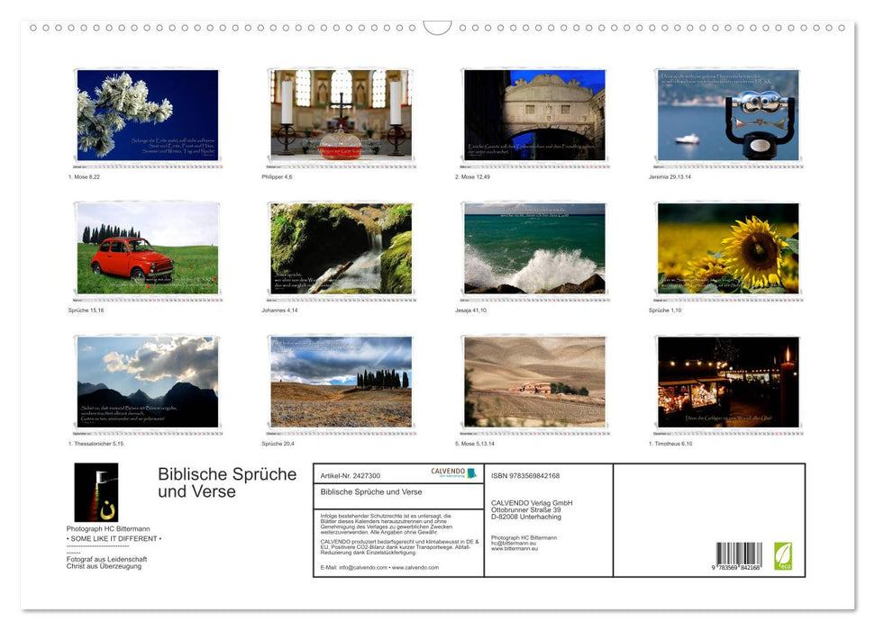 Biblische Sprüche und Verse (CALVENDO Wandkalender 2027)