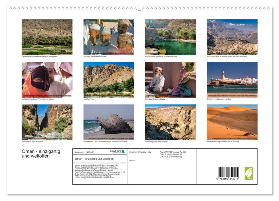 Oman - einzigartig und weltoffen (CALVENDO Premium Wandkalender 2027)