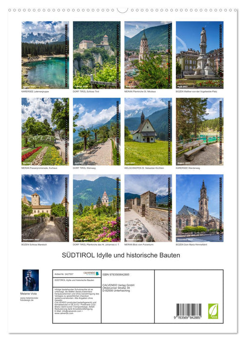 SÜDTIROL Idylle und historische Bauten (CALVENDO Premium Wandkalender 2027)