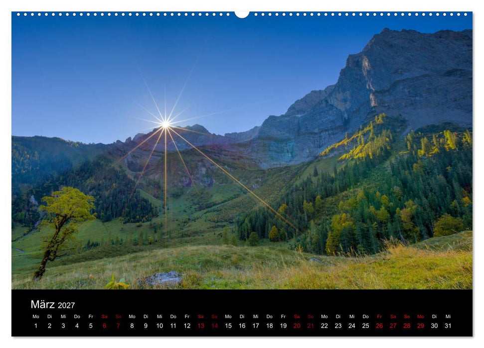 Licht über Alpenlandschaften (CALVENDO Premium Wandkalender 2027)