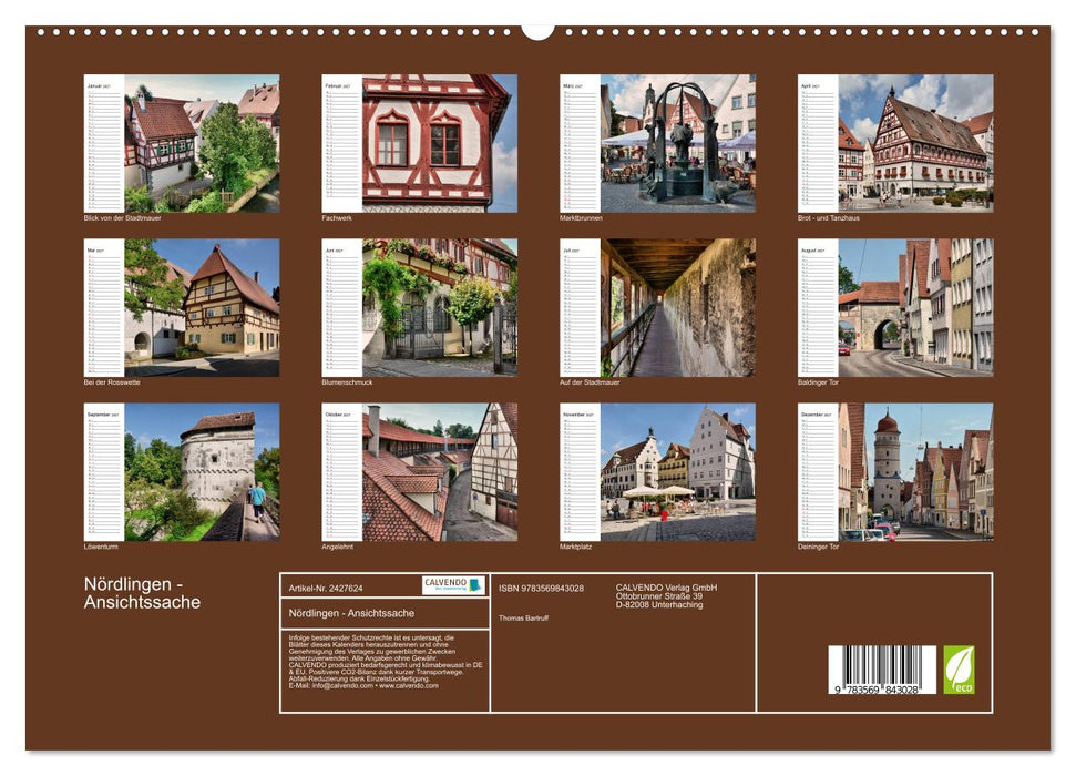 Nördlingen - Ansichtssache (CALVENDO Premium Wandkalender 2027)