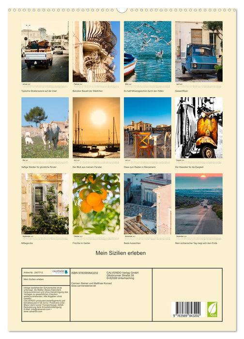 Mein Sizilien erleben (CALVENDO Premium Wandkalender 2027)
