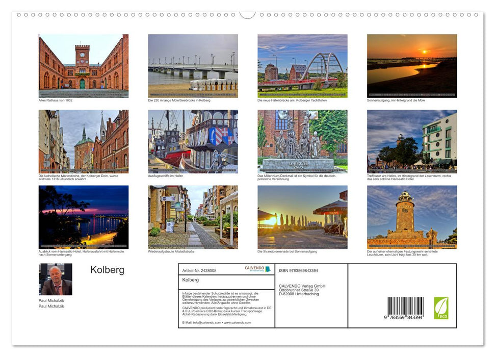 Kolberg (CALVENDO Premium Wandkalender 2027)