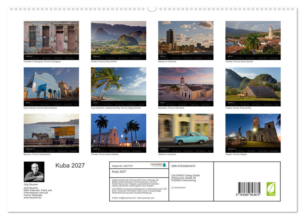 Kuba 2027 (CALVENDO Premium Wandkalender 2027)