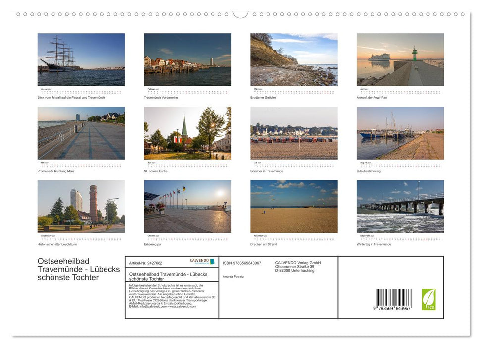 Ostseeheilbad Travemünde - Lübecks schönste Tochter (CALVENDO Premium Wandkalender 2027)