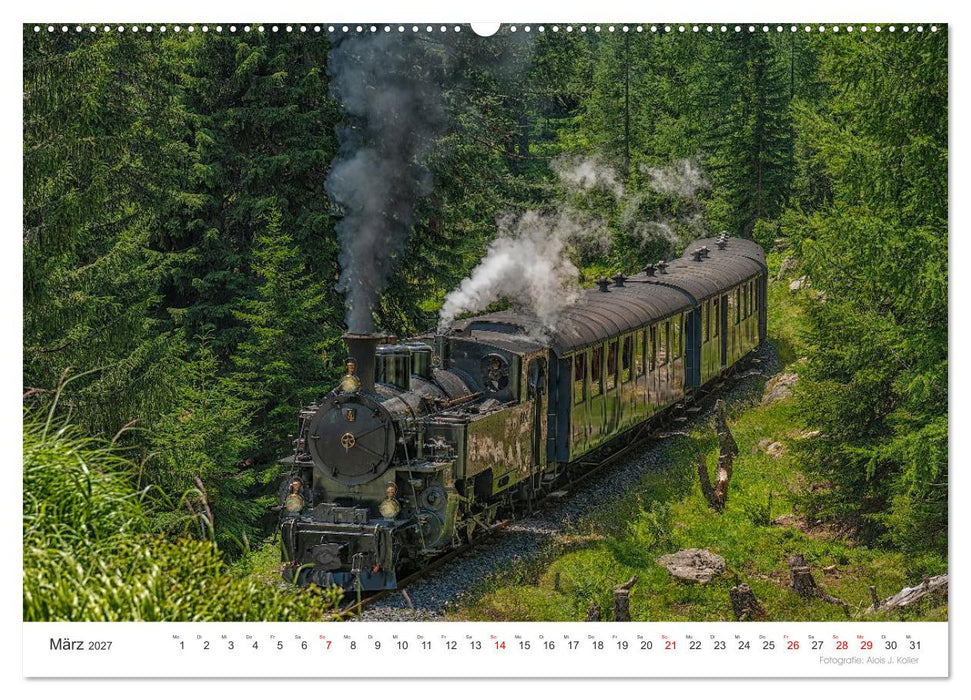 Mit Dampf am Furkapass (CALVENDO Wandkalender 2027)