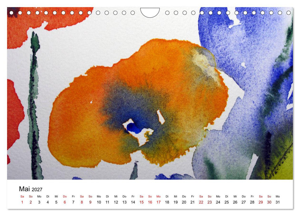 Blütenduft Aquarelle (CALVENDO Wandkalender 2027)