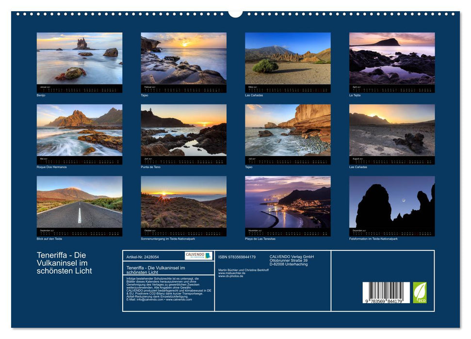 Teneriffa - Die Vulkaninsel im schönsten Licht (CALVENDO Premium Wandkalender 2027)