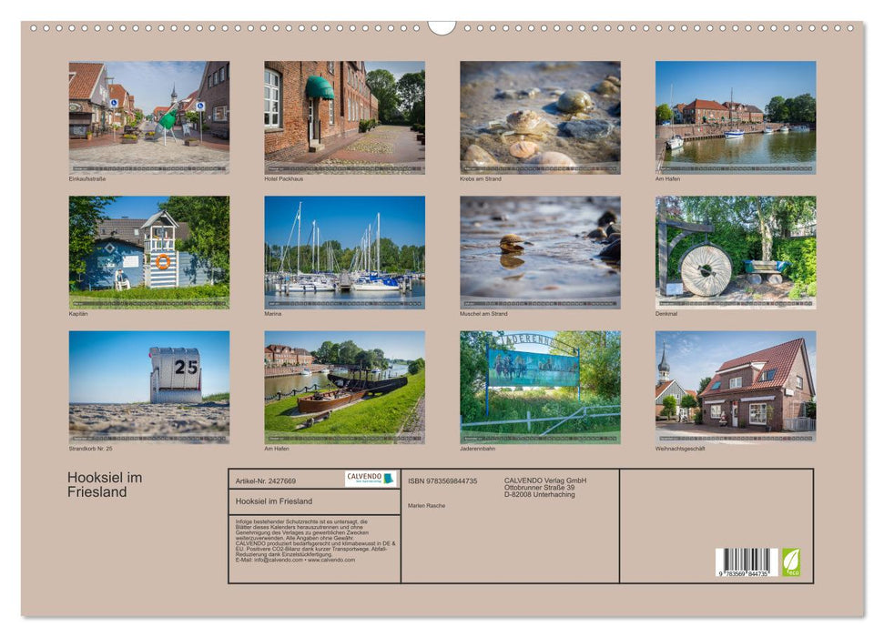 Hooksiel im Friesland (CALVENDO Wandkalender 2027)