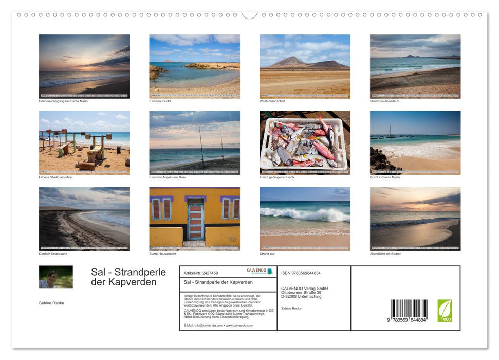 Sal - Strandperle der Kapverden (CALVENDO Premium Wandkalender 2027)