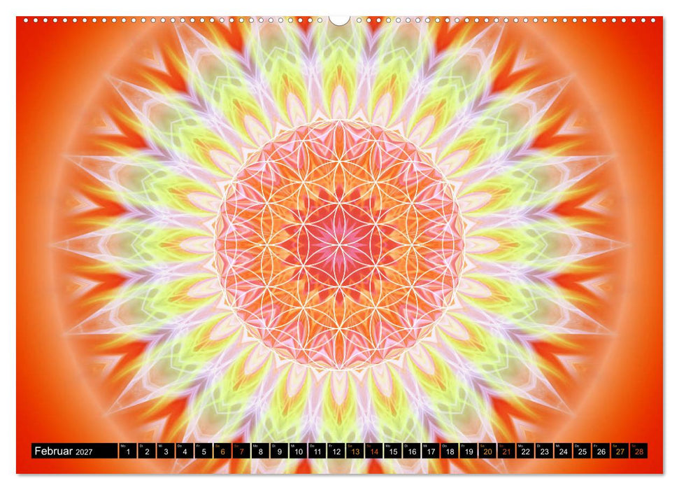 Energie - Mandalas in orange (CALVENDO Wandkalender 2027)