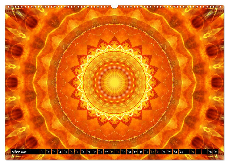 Energie - Mandalas in orange (CALVENDO Wandkalender 2027)
