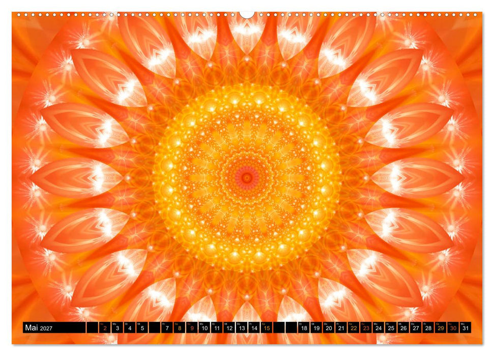 Energie - Mandalas in orange (CALVENDO Wandkalender 2027)