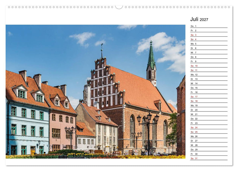 Ein Wochenende in Riga (CALVENDO Premium Wandkalender 2027)