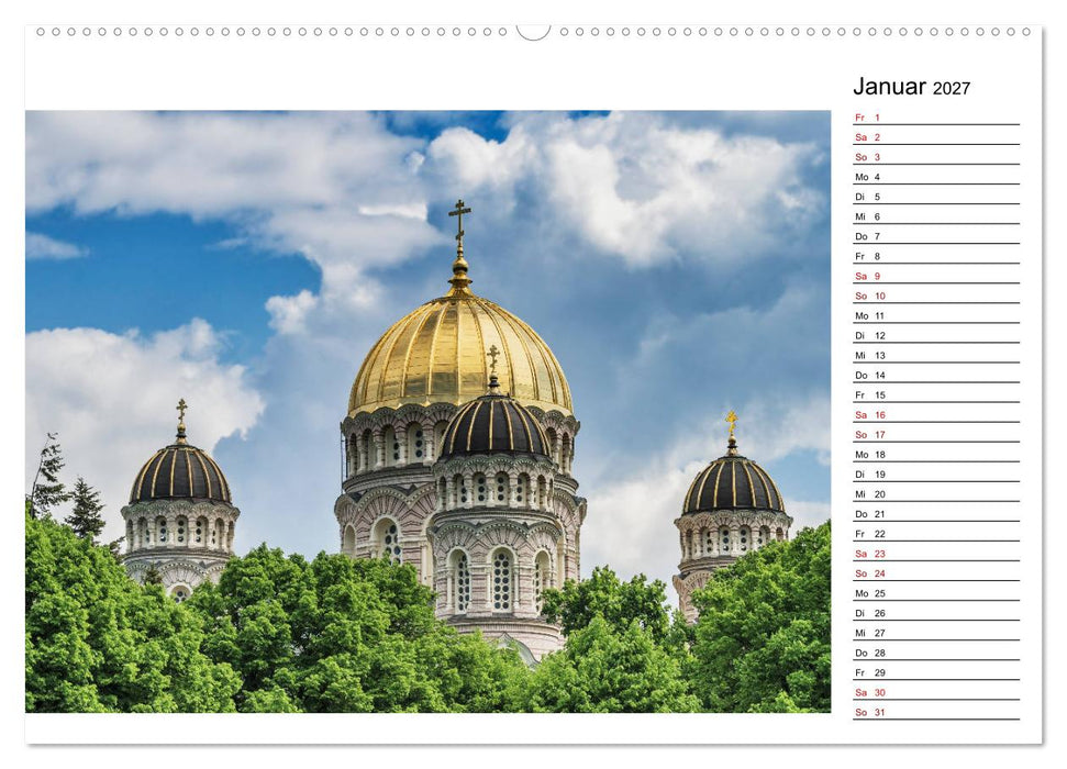 Ein Wochenende in Riga (CALVENDO Wandkalender 2027)