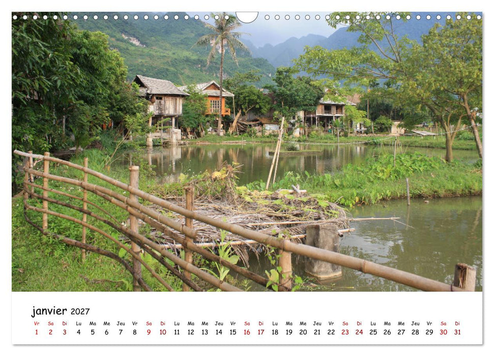 Vietnam du Nord au Sud (CALVENDO Calendrier mensuel 2027)