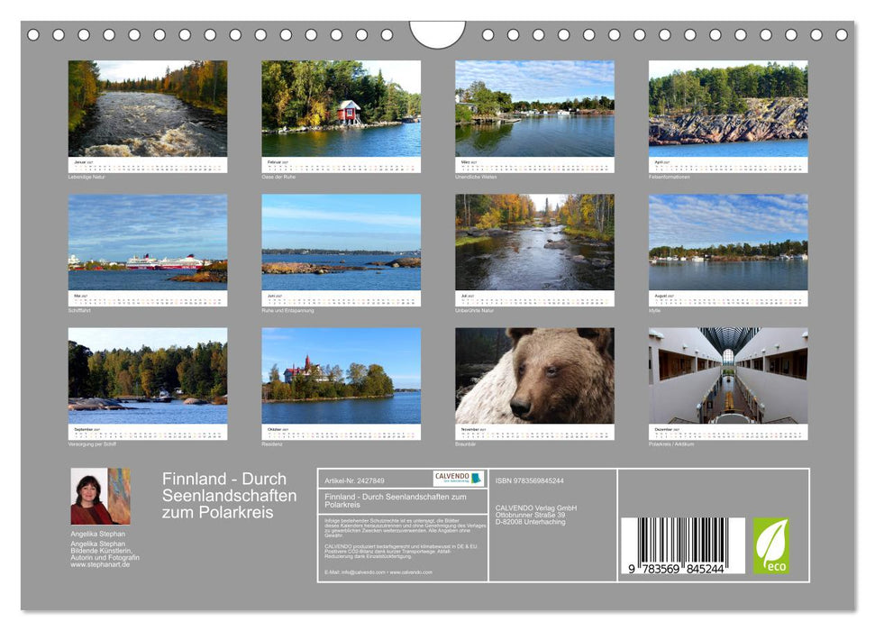 Finnland - Durch Seenlandschaften zum Polarkreis (CALVENDO Wandkalender 2027)