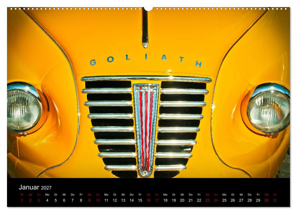 Gelb. Gelb. Gelb. (CALVENDO Premium Wandkalender 2027)