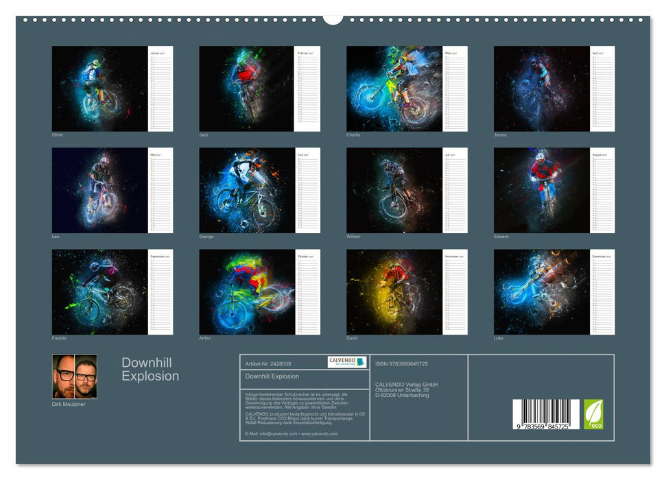 Downhill Explosion (CALVENDO Premium Wandkalender 2027)