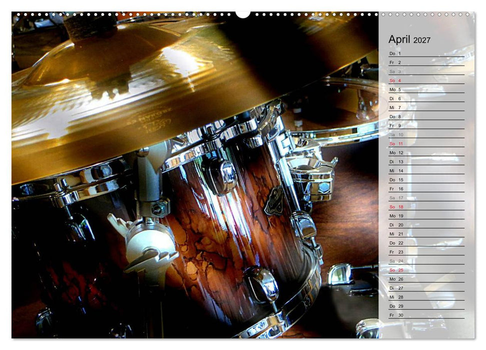 Schlagzeug onstage (CALVENDO Premium Wandkalender 2027)