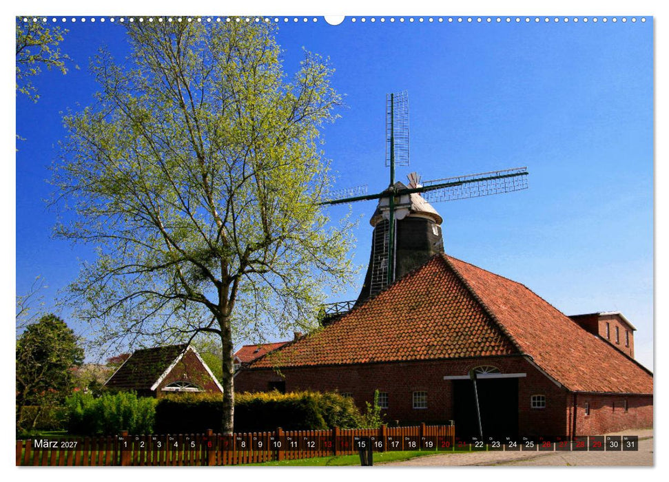 KRUMMHÖRN Achtzehn Warfendörfer plus ein Fischerdorf (CALVENDO Premium Wandkalender 2027)