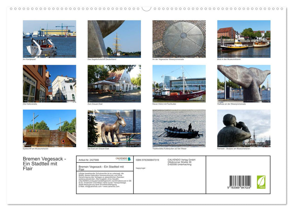 Bremen Vegesack - Ein Stadtteil mit Flair (CALVENDO Premium Wandkalender 2027)
