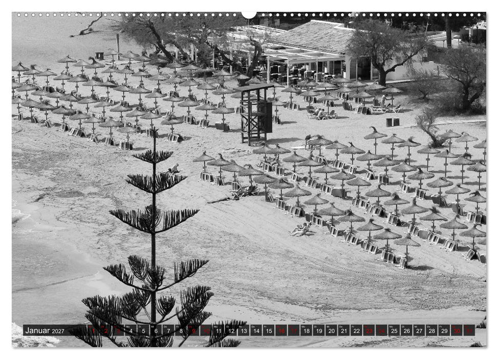Mallorca monochrom (CALVENDO Premium Wandkalender 2027)