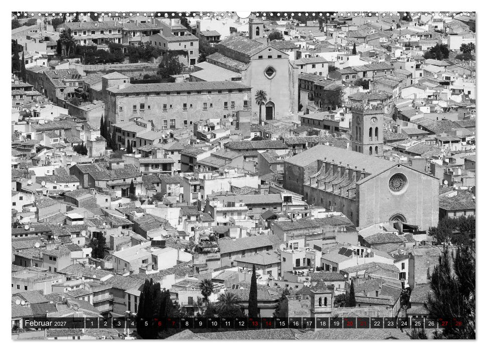 Mallorca monochrom (CALVENDO Premium Wandkalender 2027)