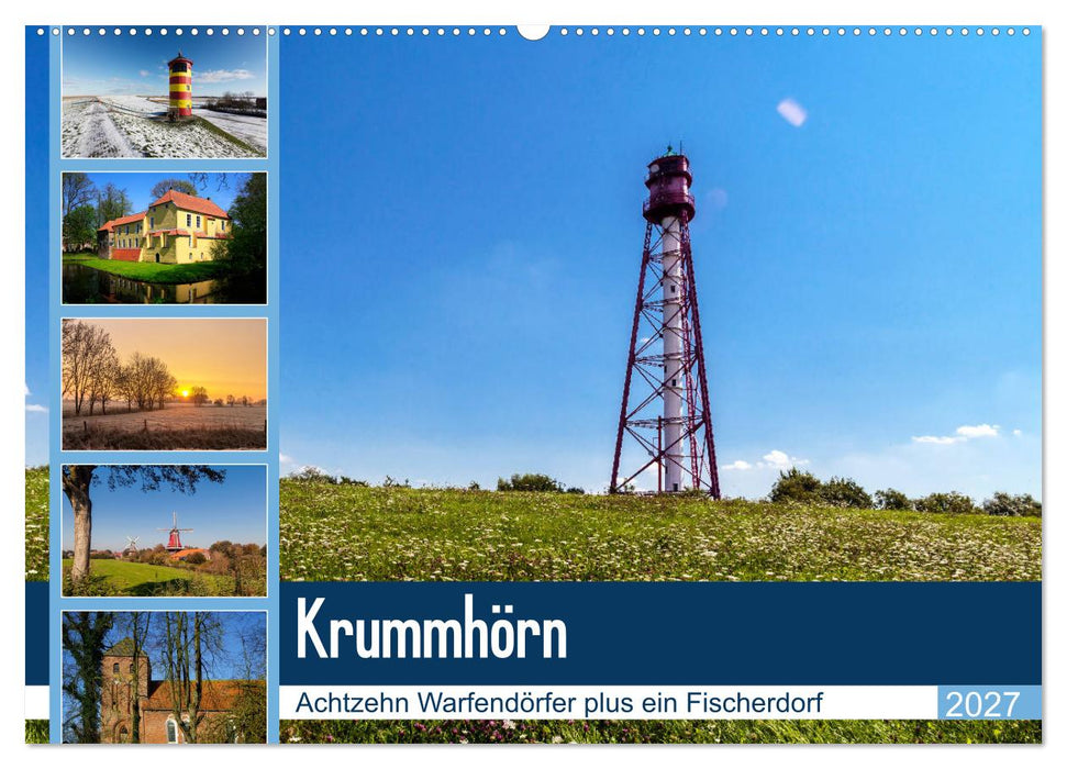 KRUMMHÖRN Achtzehn Warfendörfer plus ein Fischerdorf (CALVENDO Wandkalender 2027)